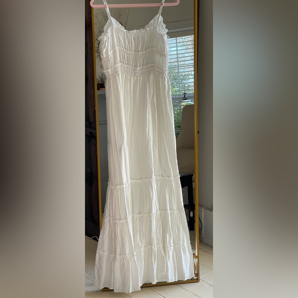 NWT The Kooples Size 3 (M/L)  White Bridal Maxi Dress With Bows - Picture 6 of 7